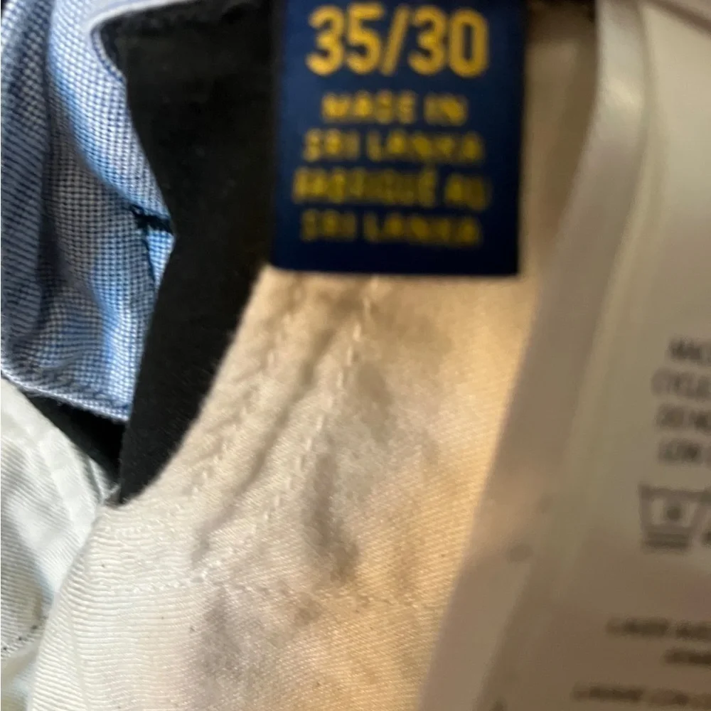 POLO Ralph Lauren Stretch Straight Fit Classic Cotton Twill Pants Black 35x30”